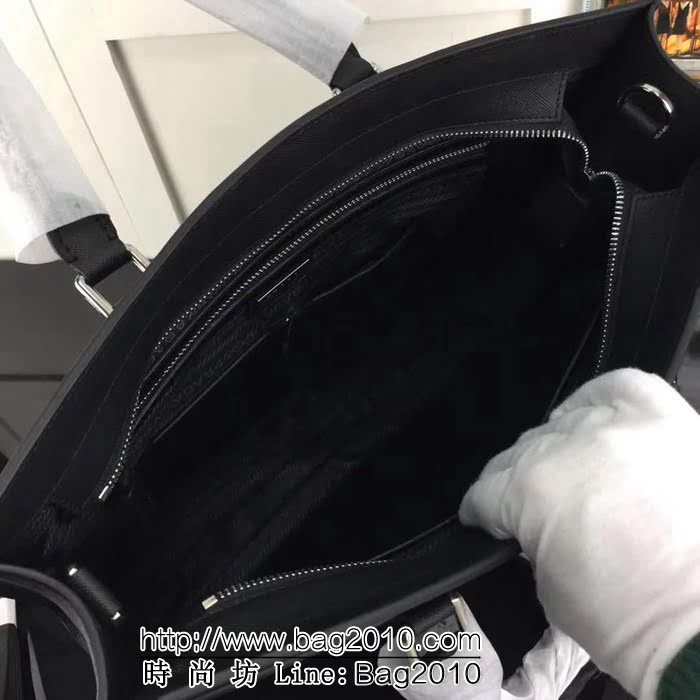 普拉達PRADA原單 最新款2VG014-1F克色原單爆款男士商務手提包 PHY1489